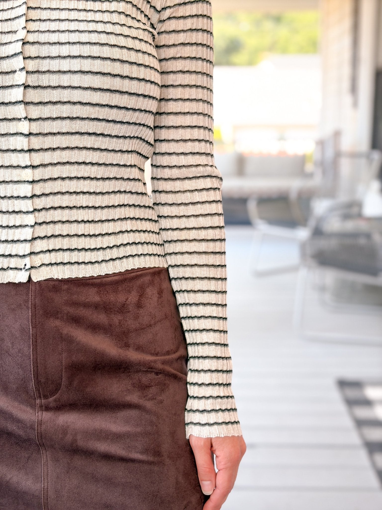 Rose & Lee Co Rosanna Top, Chalk by Z Supply Long Sleeve