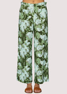 Rose & Lee Co Petal Grove Pants, Green/Multi Pants
