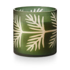 Green Glass Pine Candle