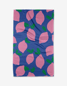 Pink Lemons Printed Kitchen Tea Towel