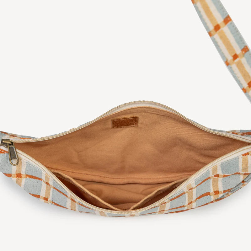 plaid sling bag