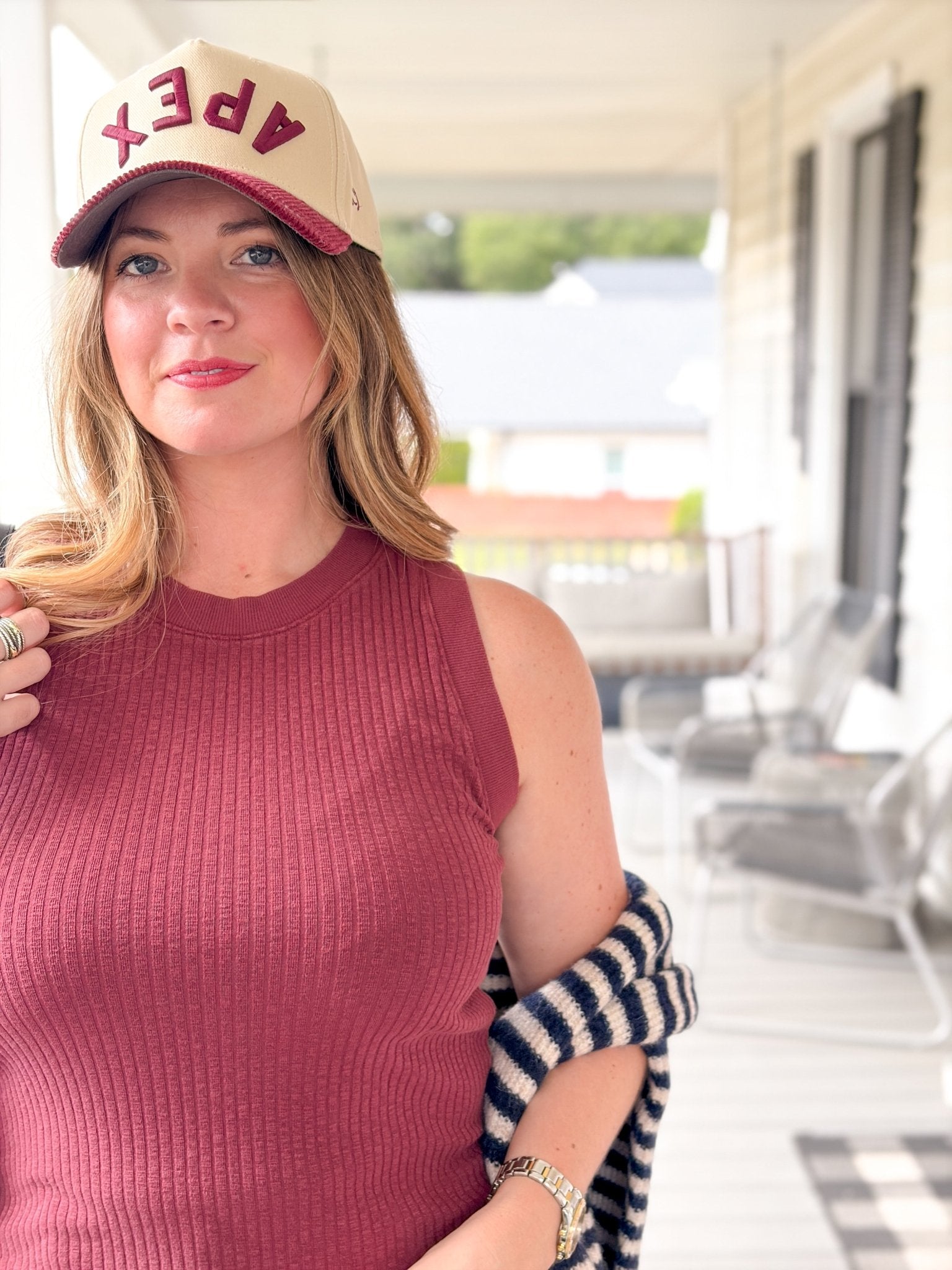 Rose & Lee Co Player Tank, Dark Cherry by Project Social T Tanks