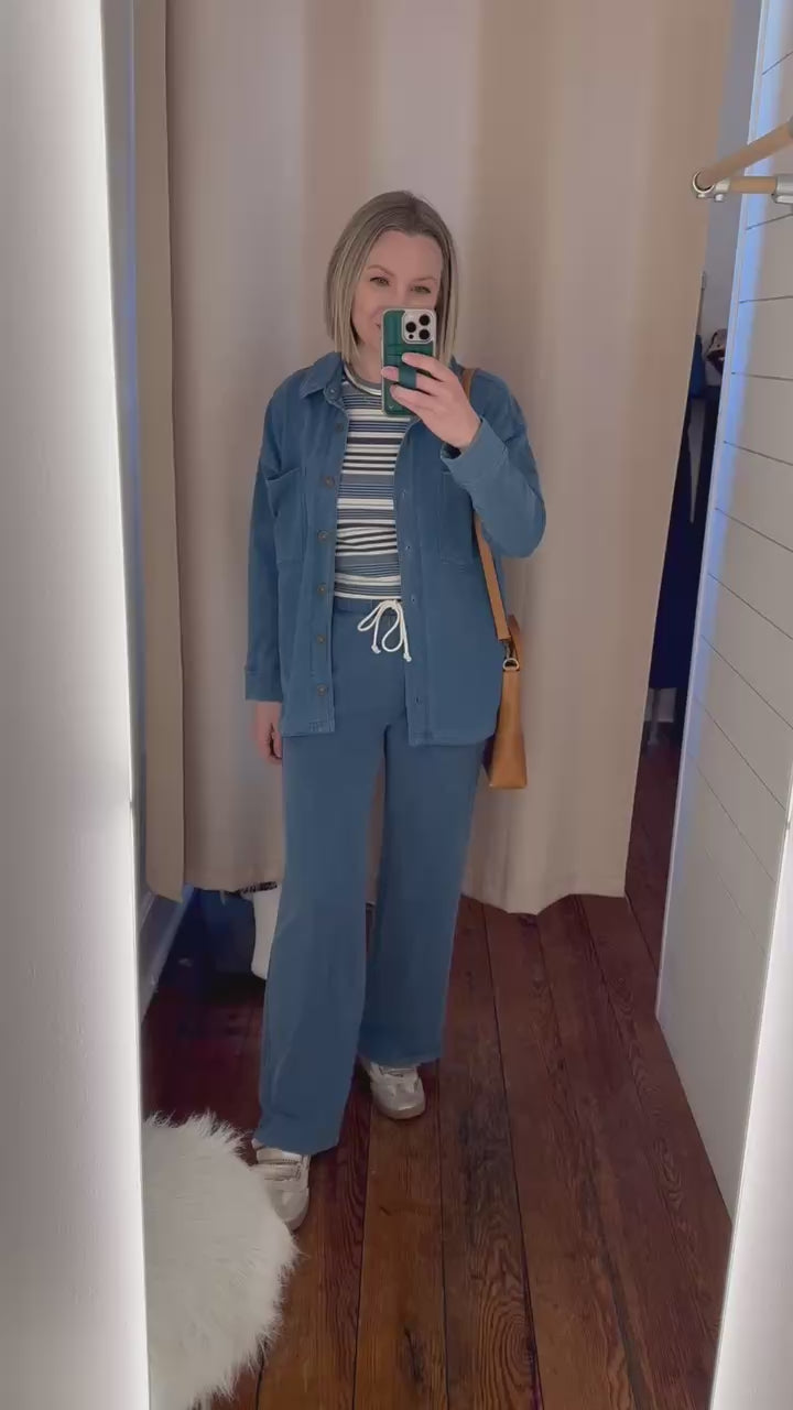 All Day Jacket | Calypso Blue Indigo | ROSE & LEE CO. – Rose & Lee Co