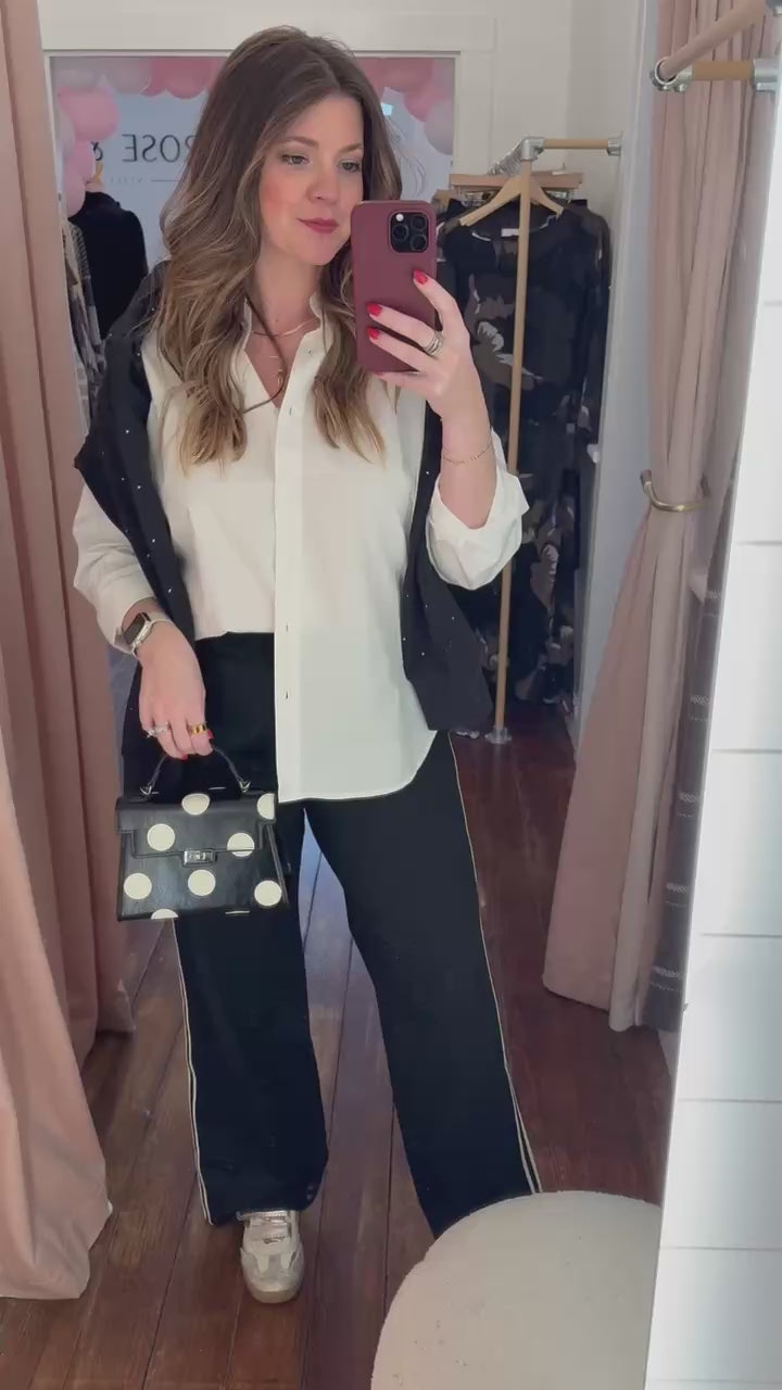 Runway Track Pants | Black | ROSE & LEE CO. – Rose & Lee Co