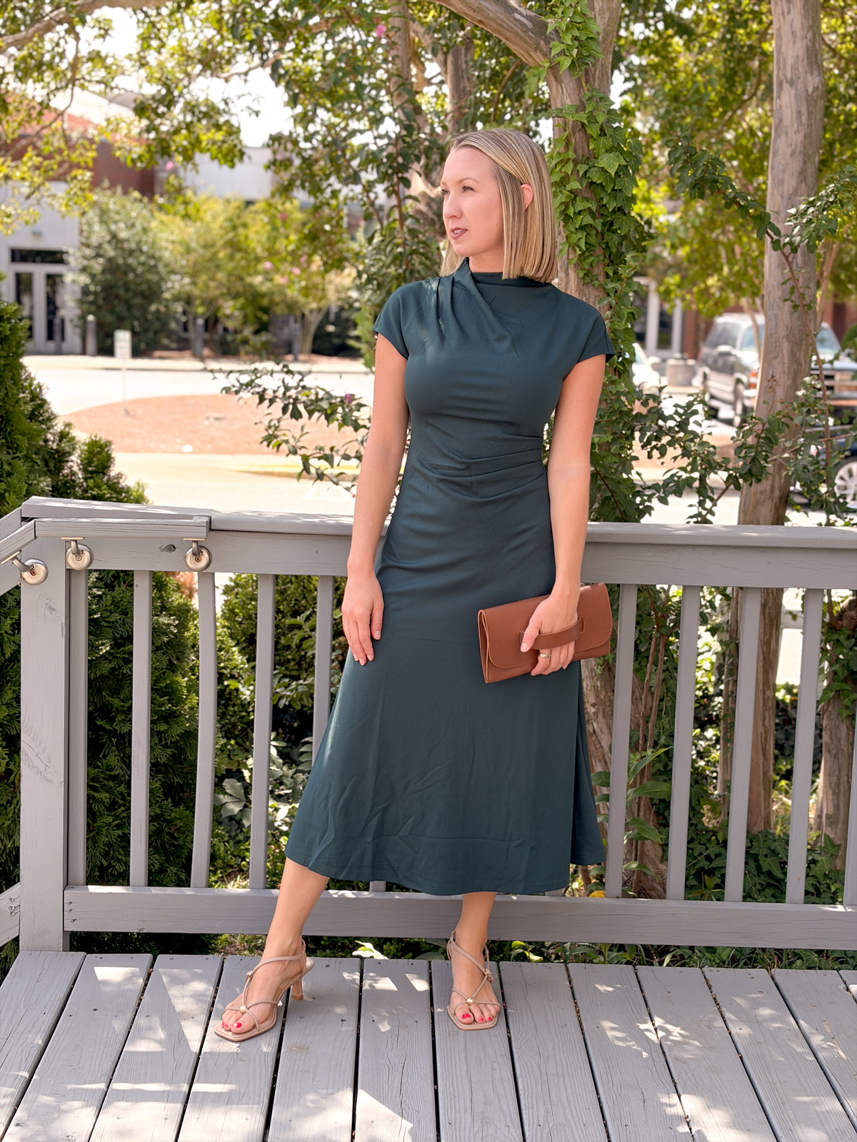 Rose & Lee Co Priscilla Dress, Dark Teal Event Dress