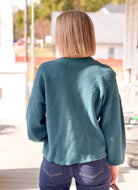 teal sweatshirt
