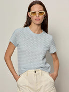 Rose & Lee Co Pucker Up Tee, Blue Aura by Sanctuary short sleeve