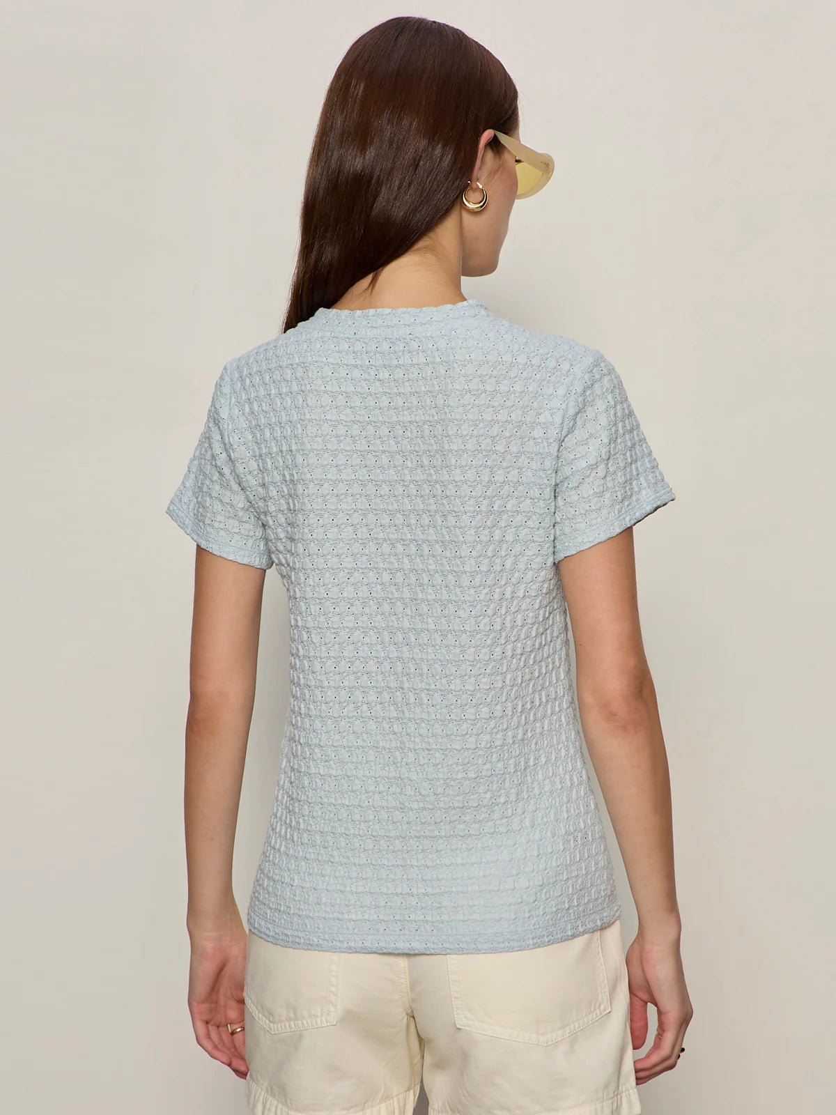 Rose & Lee Co Pucker Up Tee, Blue Aura by Sanctuary short sleeve