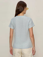 Rose & Lee Co Pucker Up Tee, Blue Aura by Sanctuary short sleeve