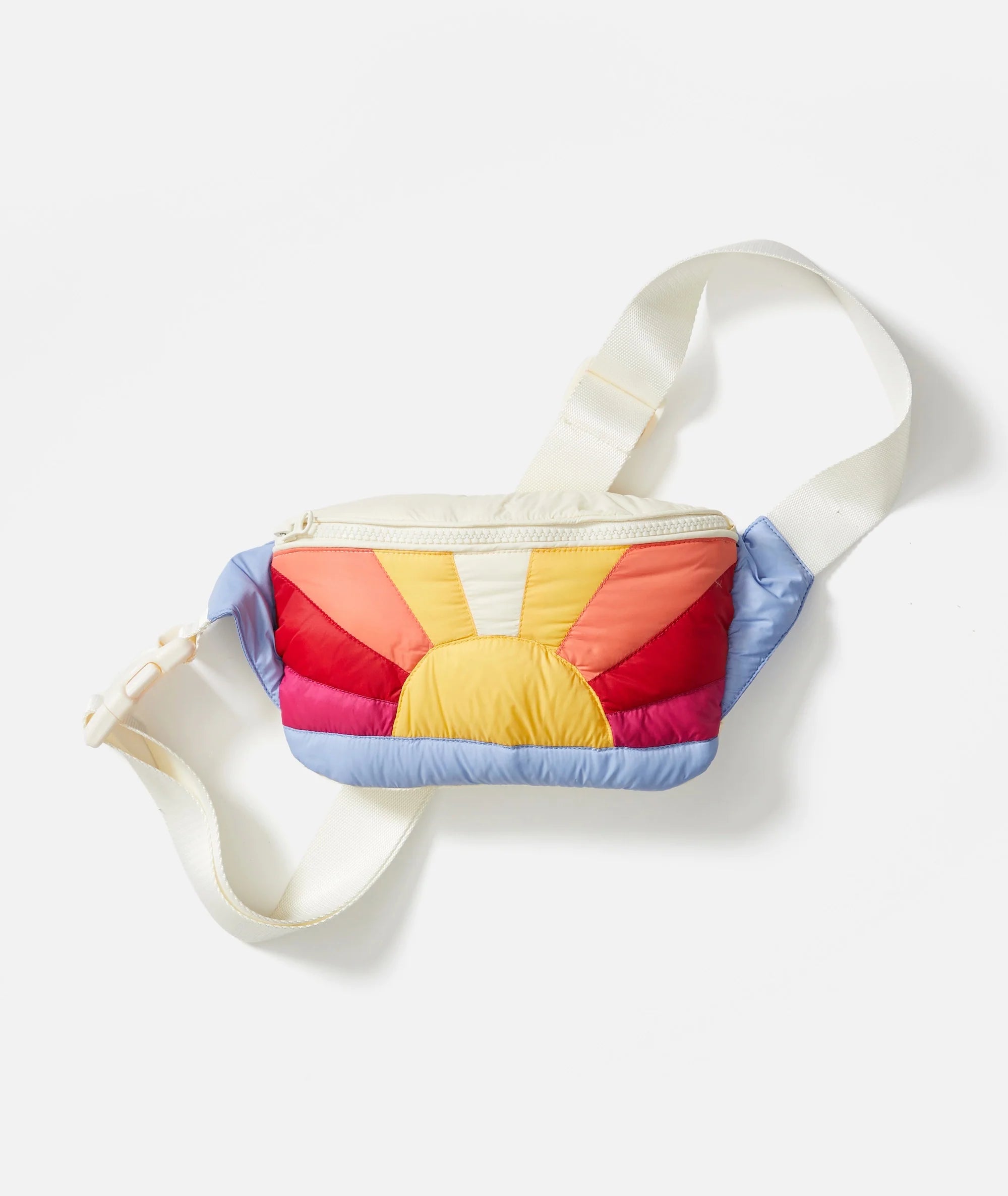 Sun Printed Puffer Fanny Pack