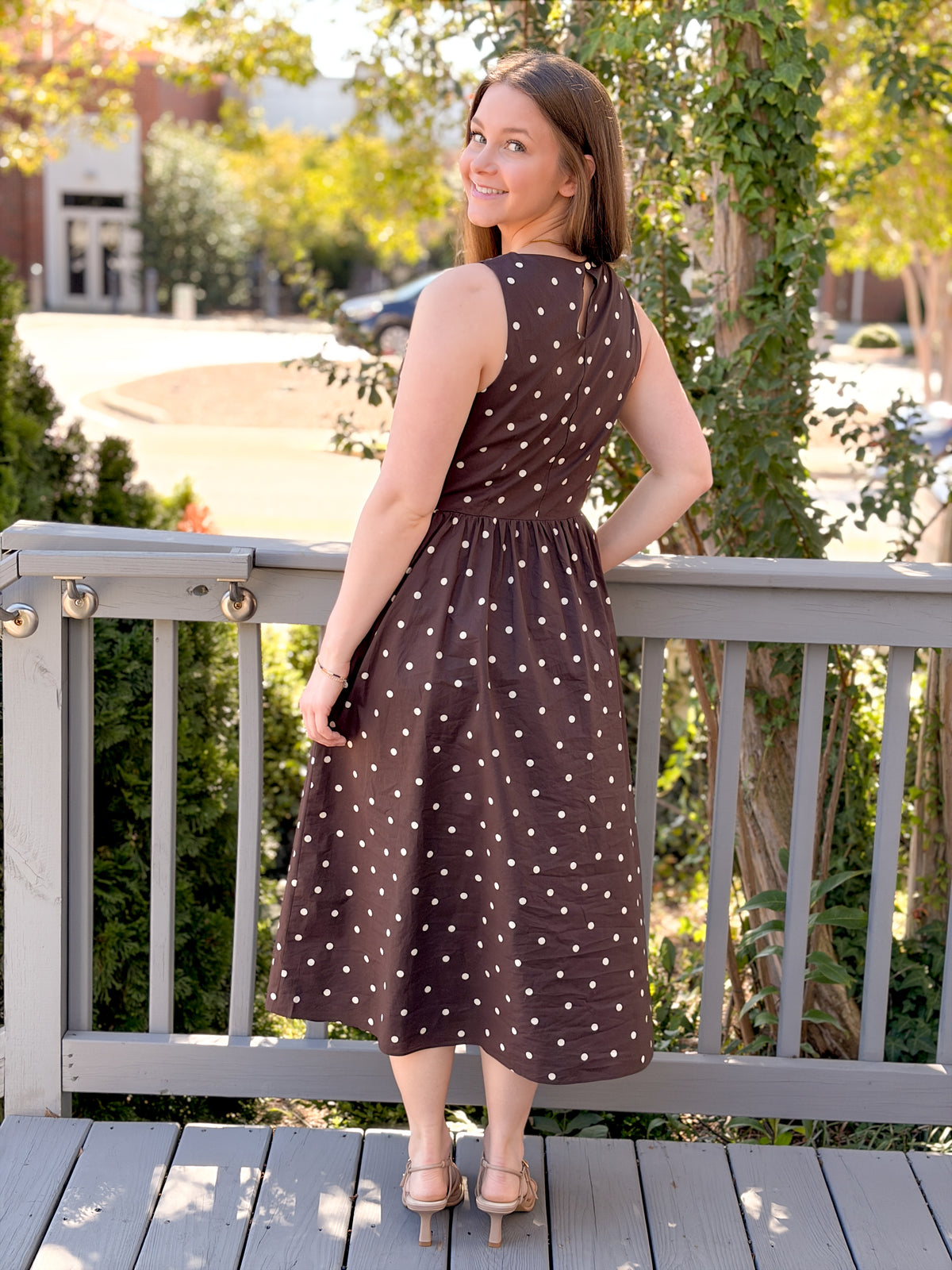 Rose & Lee Co Raelyn Dress, Brown Casual Dresses