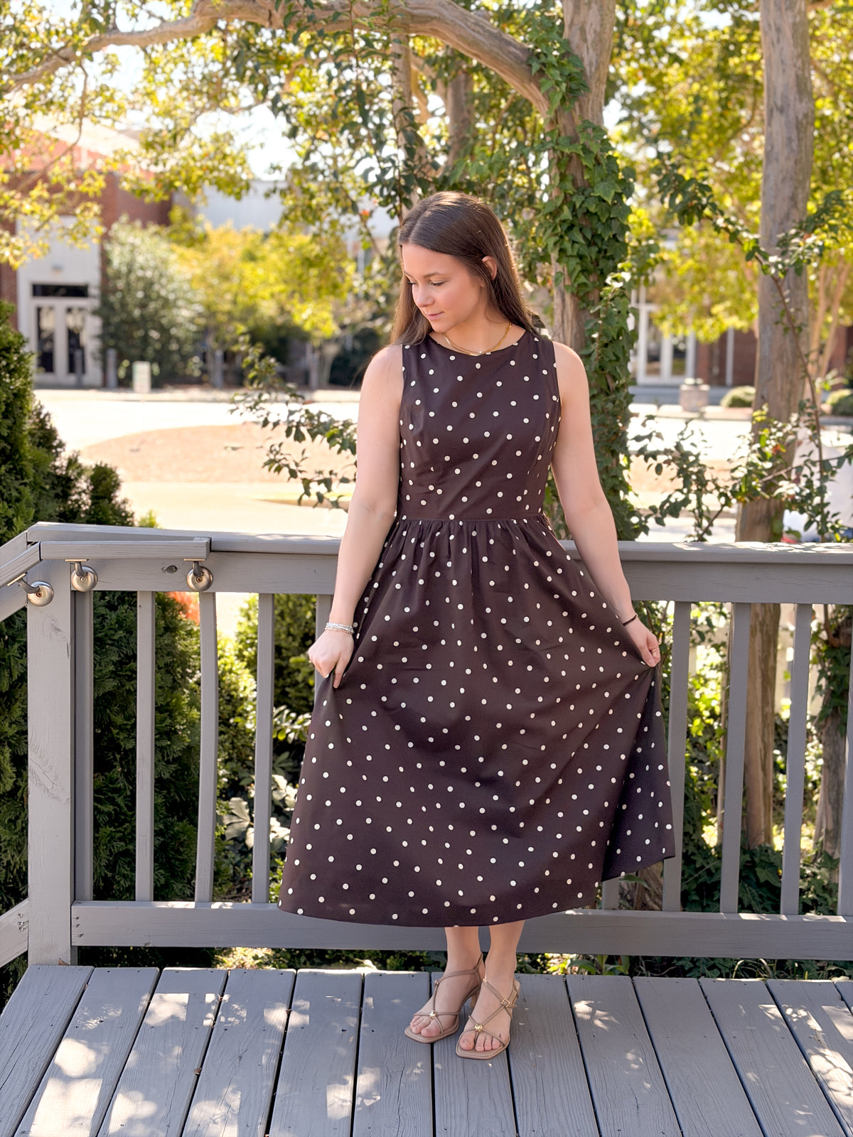 Rose & Lee Co Raelyn Dress, Brown Casual Dresses