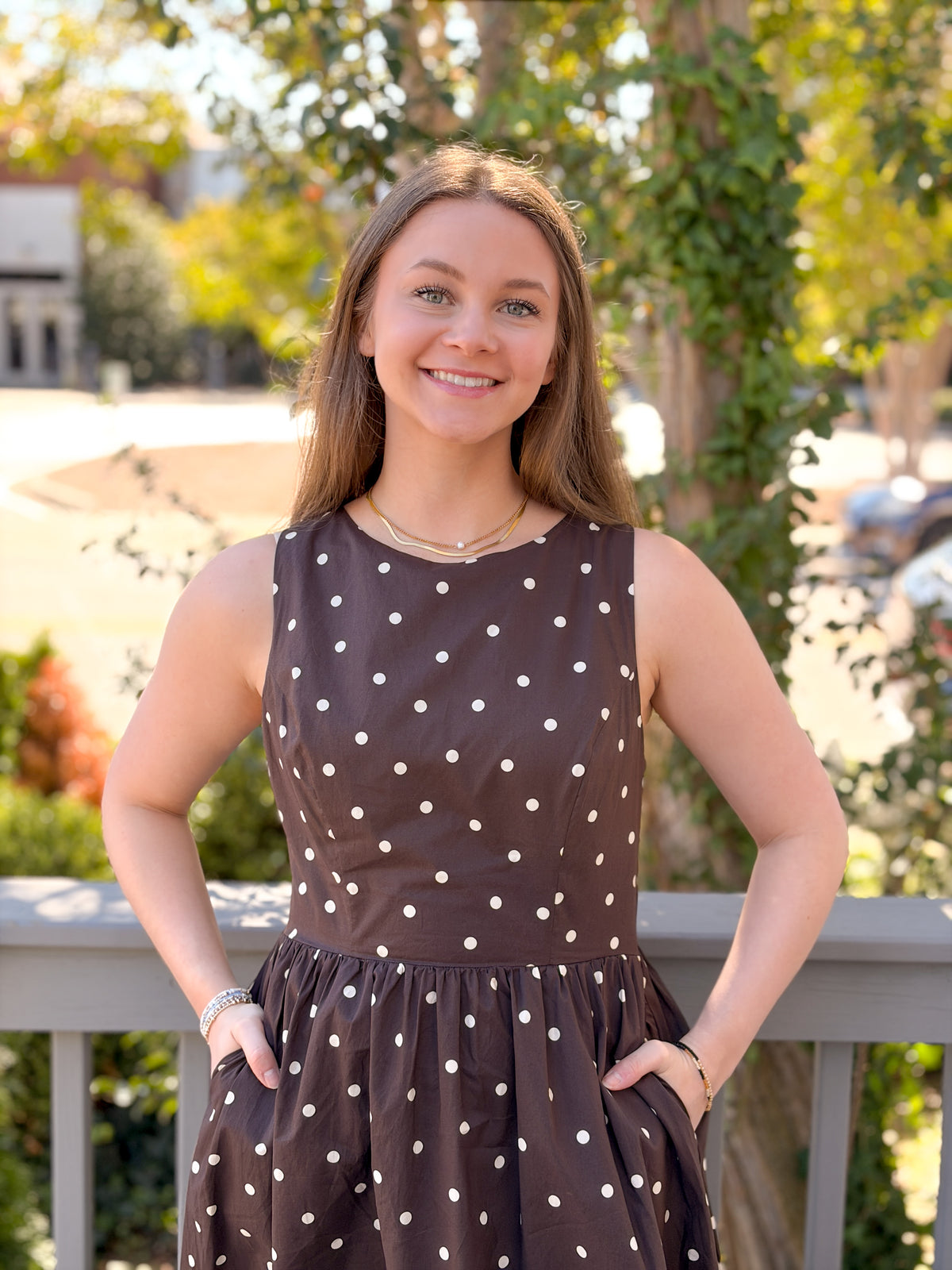 Rose & Lee Co Raelyn Dress, Brown Casual Dresses