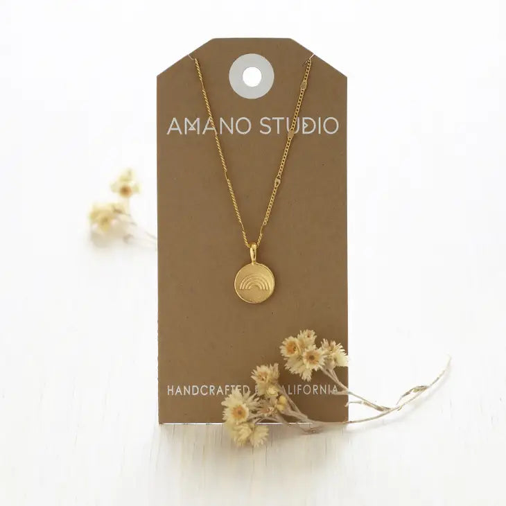 Rainbow Medallion Necklace ROSE & LEE CO. Rose & Lee Co