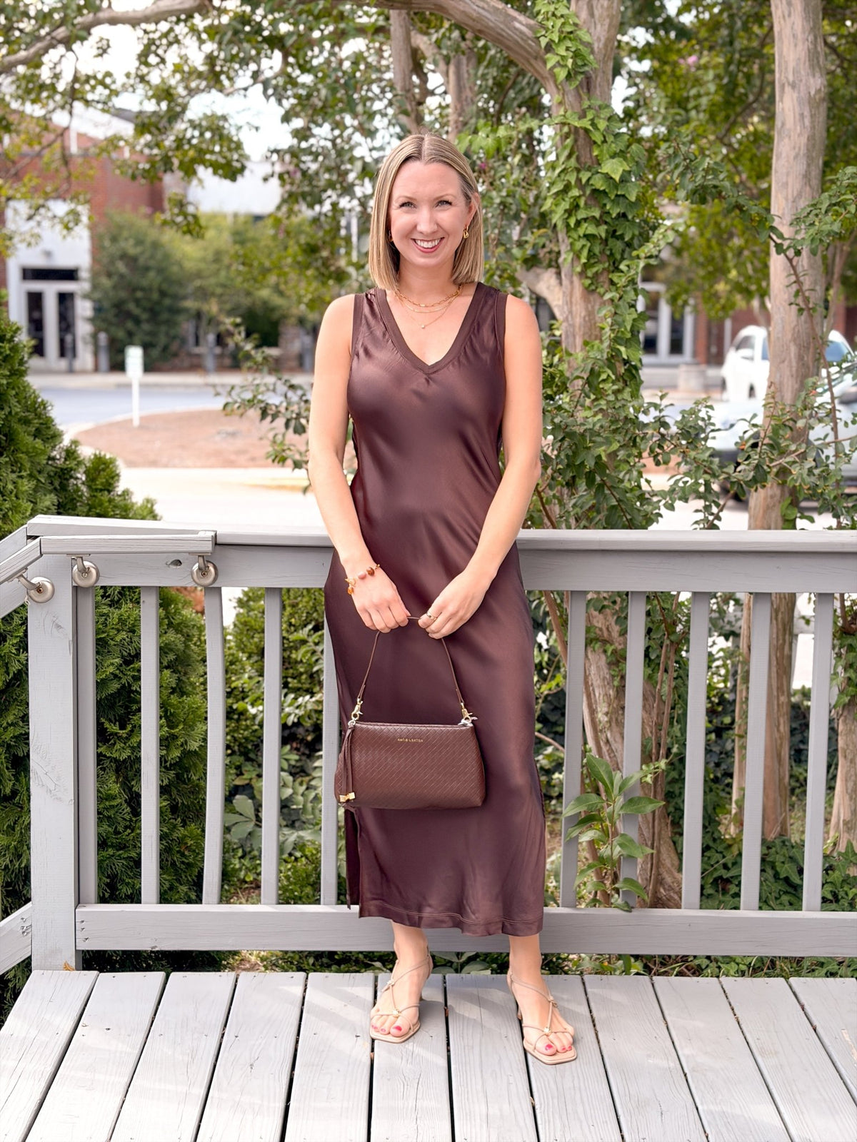 Rose & Lee Co Randi Dress, Molasses by Michael Stars Event Dress