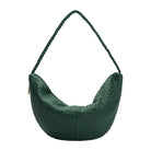 Green XL Vegan Leather Shoulder Bag