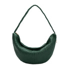 Green XL Vegan Leather Shoulder Bag