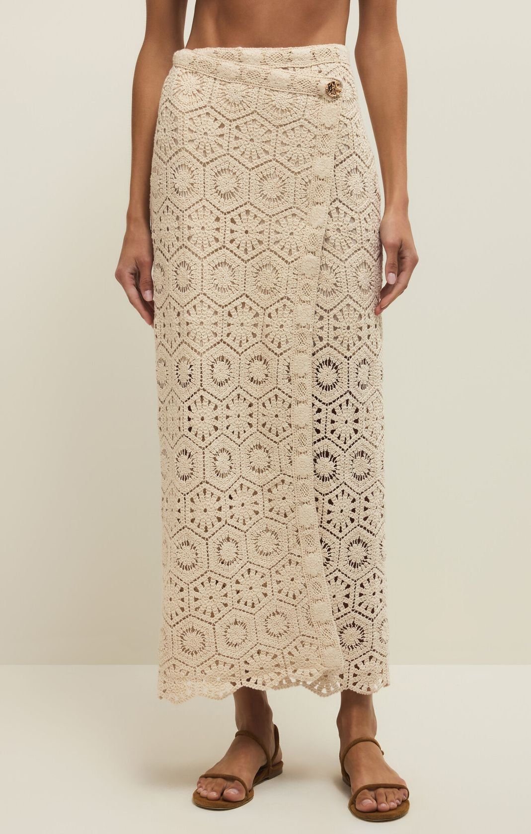 Rose & Lee Co Raquel Skirt, Natural by Z Supply Skirts