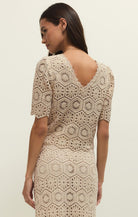 Rose & Lee Co Raquel Top, Natural by Z Supply short sleeve