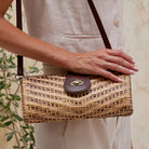 Rose & Lee Co Rattan Convertable Clutch Bags