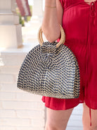 Rose & Lee Co Rattan Palm Leaf Bag Bags