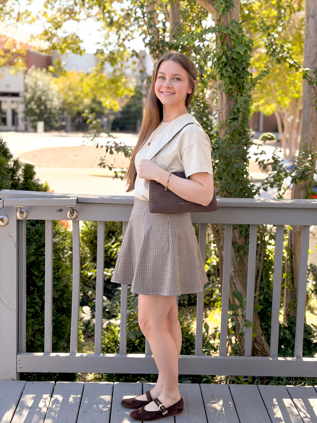 Rose & Lee Co Reagan Skirt, Brown Skirts