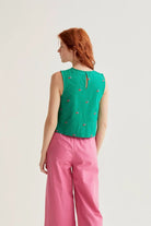 Rose & Lee Co Rebecca Tank, Green Tanks