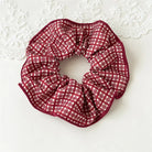 Red Plaid Scrunchie