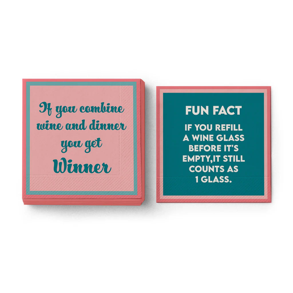 Refill Wine Cocktail Napkins