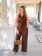 Rose & Lee Co Rene Jumpsuit, Oak Jumpsuit