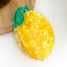 Rose & Lee Co Rhinestone Lemon Claw Clip Hair