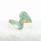 Rose & Lee Co Ribbon Of Light Ring, Mint Rings