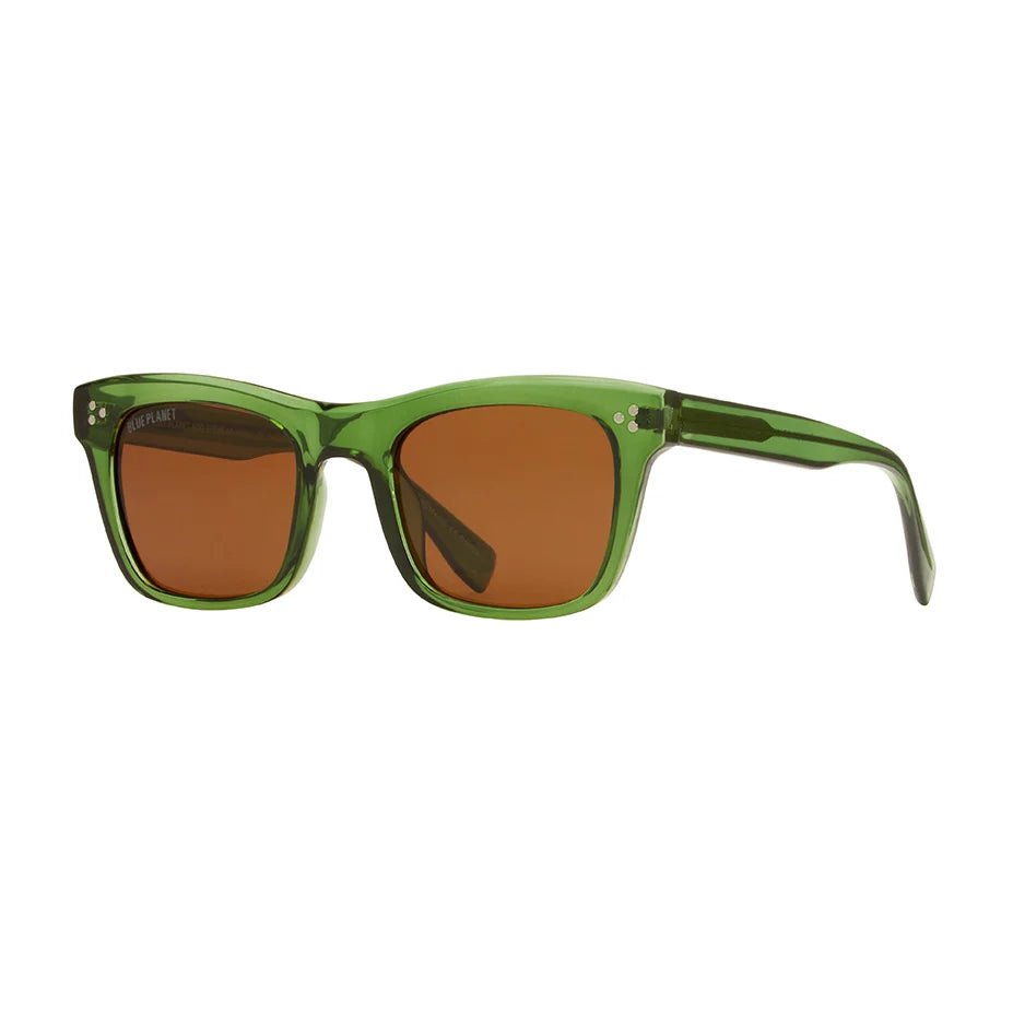 Rose & Lee Co Rincon Sunglasses, Crystal Green + Brown Polarized Accessories