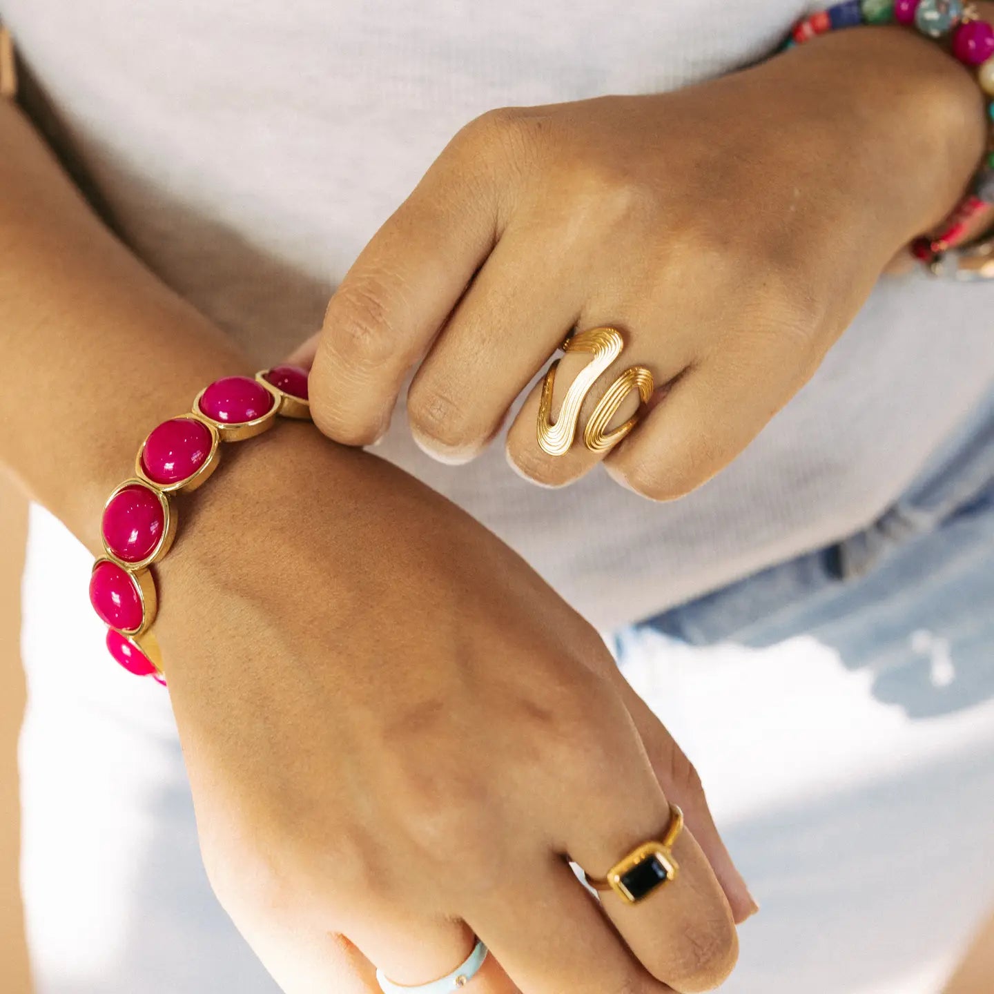 Gold Adjustable Ring