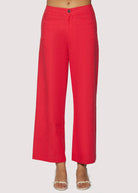 Red Straight Leg Pants