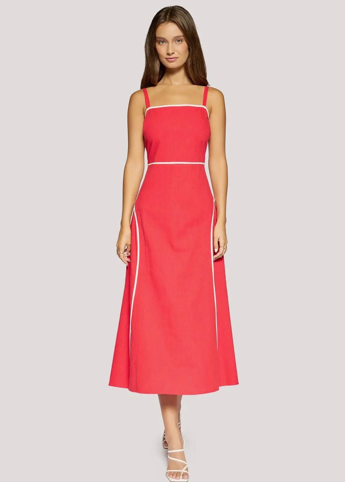 Rose & Lee Co Saffron Muse Dress, Red Casual Dresses