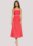 Rose & Lee Co Saffron Muse Dress, Red Casual Dresses