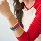 Rose & Lee Co Sage Beaded 10 Strand Bracelets, Multi Bracelets