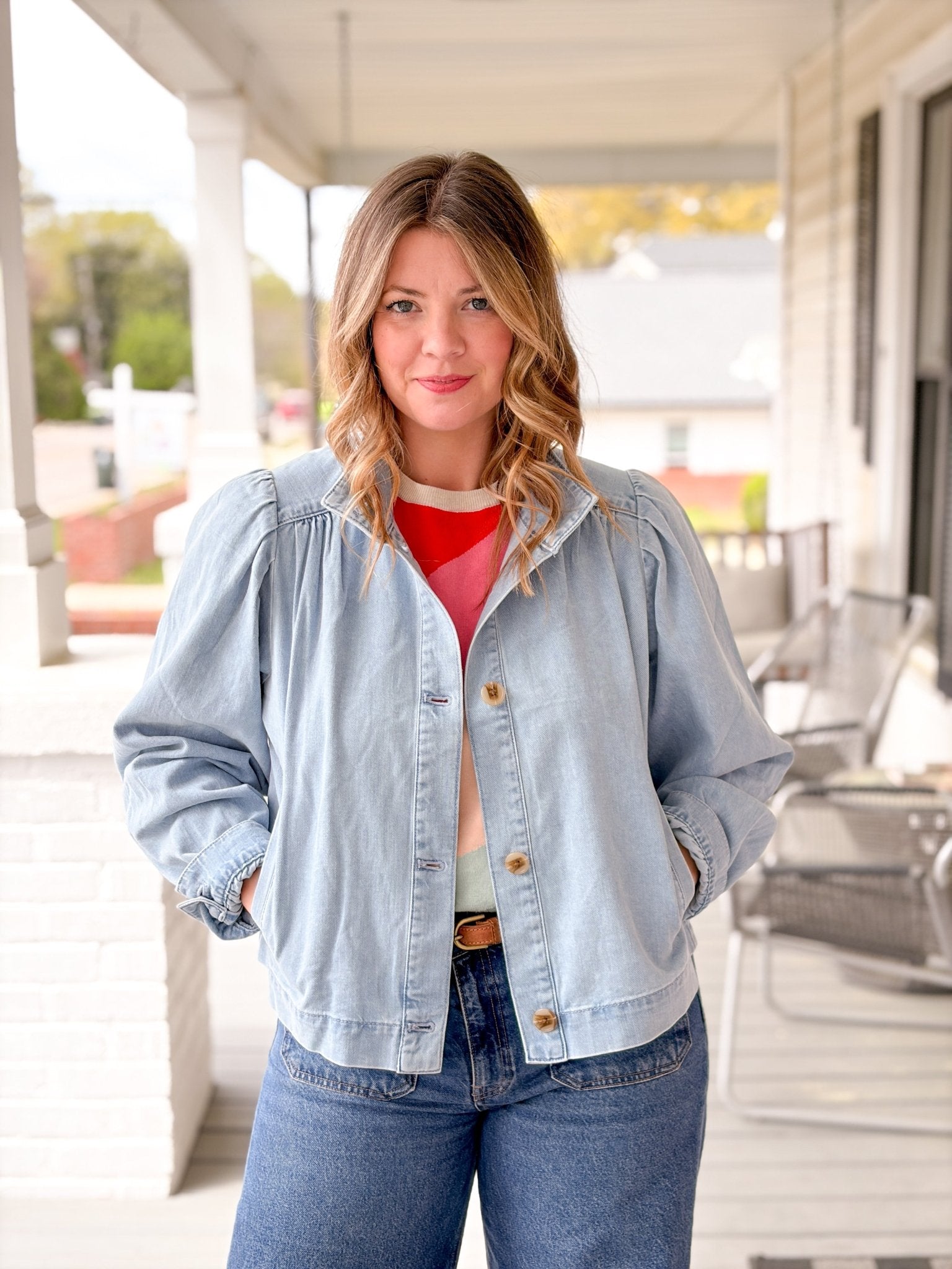 Rose & Lee Co Charlotte Denim Jacket, Whisper by Sanctuary Jackets