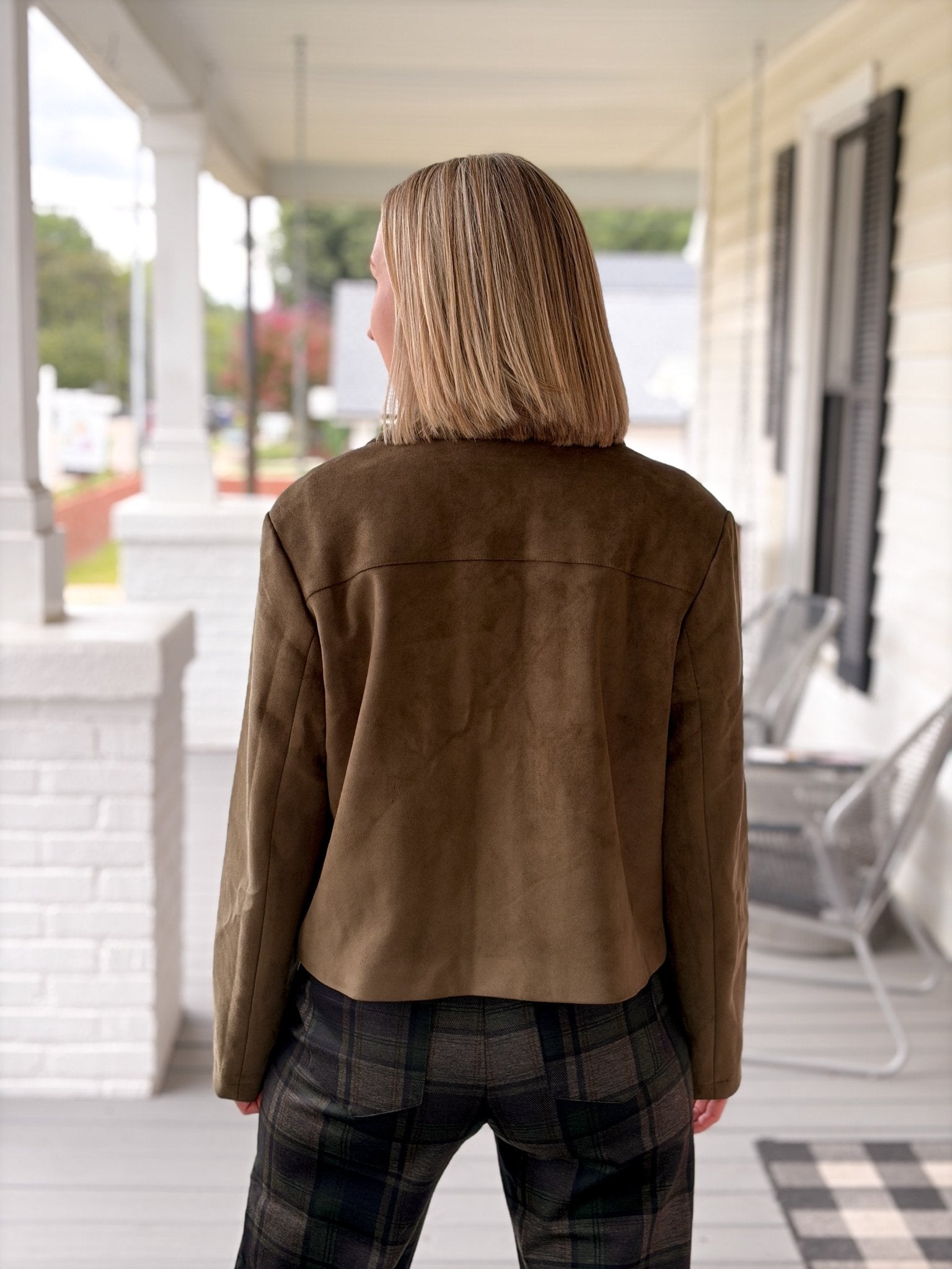 Rose & Lee Co Avid Suede Jacket, Light Kalamata by Sanctuary Jackets