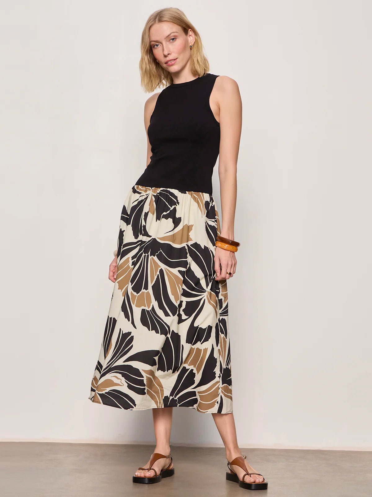 Rose & Lee Co Sandbar Dress, Lotus/Black by Sanctuary Work Dress