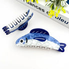 Blue Sardine Fish Claw Clip