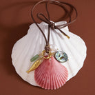 Rose & Lee Co Sassari Shell Charm Necklace, 18k Gold Necklaces