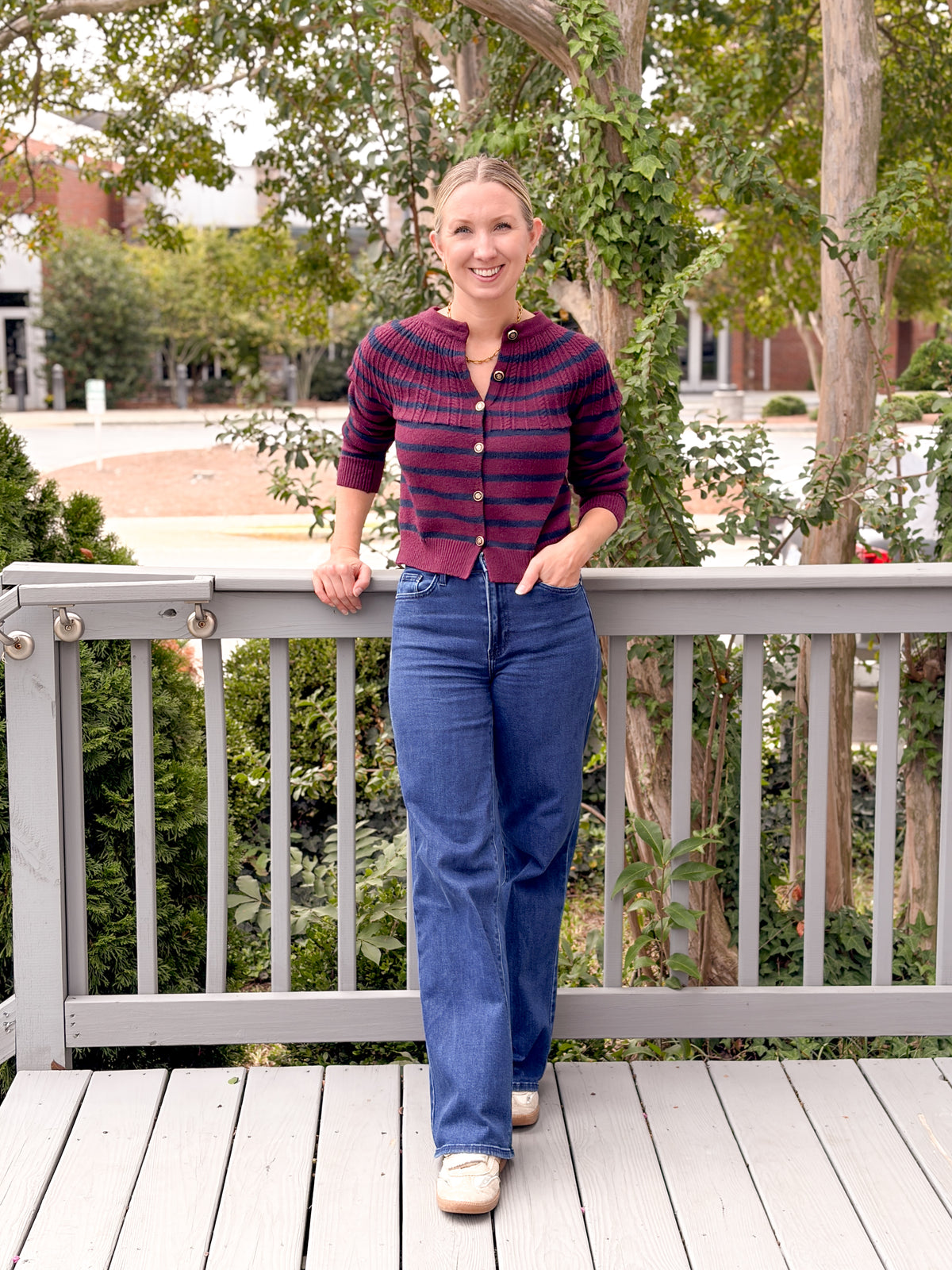 Rose & Lee Co Selene Cardigan, Merlot Cardigan