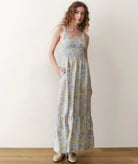 Rose & Lee Co Selene Dress, Blue Floral by Marine Layer Casual Dresses