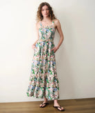 Rose & Lee Co Selene Dress, Watercolor Palm by Marine Layer Casual Dresses