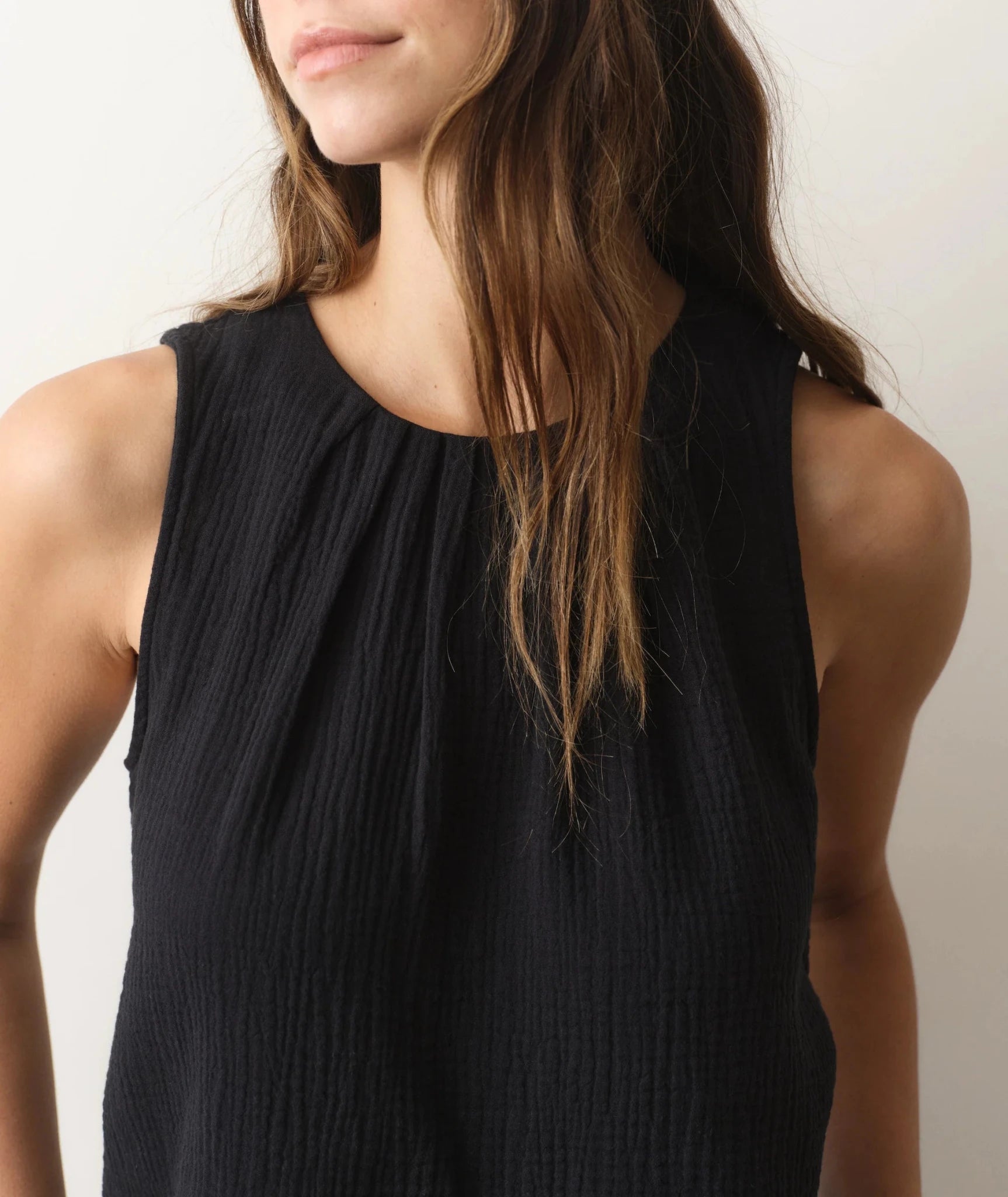 Rose & Lee Co Serena Tank, Black by Marine Layer Tanks