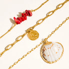 Rose & Lee Co Shellee Layered Necklace, 18k Gold Necklaces