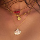 Rose & Lee Co Shellee Layered Necklace, 18k Gold Necklaces