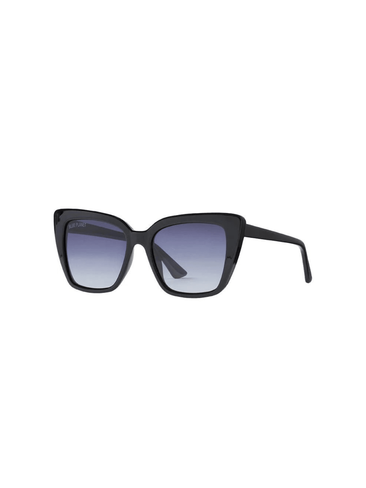 Rose & Lee Co Shya Sunglasses, Black + Gradient Grey Polarized Accessories